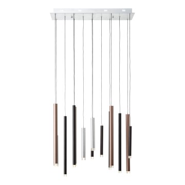 Brilliant - диммируемая подвесная LED-люстра на тросе CEMBALO LED/60W/230V, матовый хром/черный/коричневый