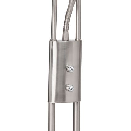 Brilliant - диммируемая светодиодная напольная лампа FINN 2xLED/13W/230V матовый хром