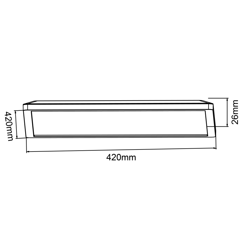 Brilliant - LED диммируемый потолочный светильник SORELL LED/24/230V 3000-6500K 42x42 см белый + пульт дистанционного управления
