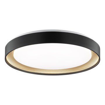 Brilliant - Диммируемый светодиодный потолочный светильник WALDO LED/36W/230V 3000-6500K диаметр 48,5 см черный/золотой + дистанционное управление
