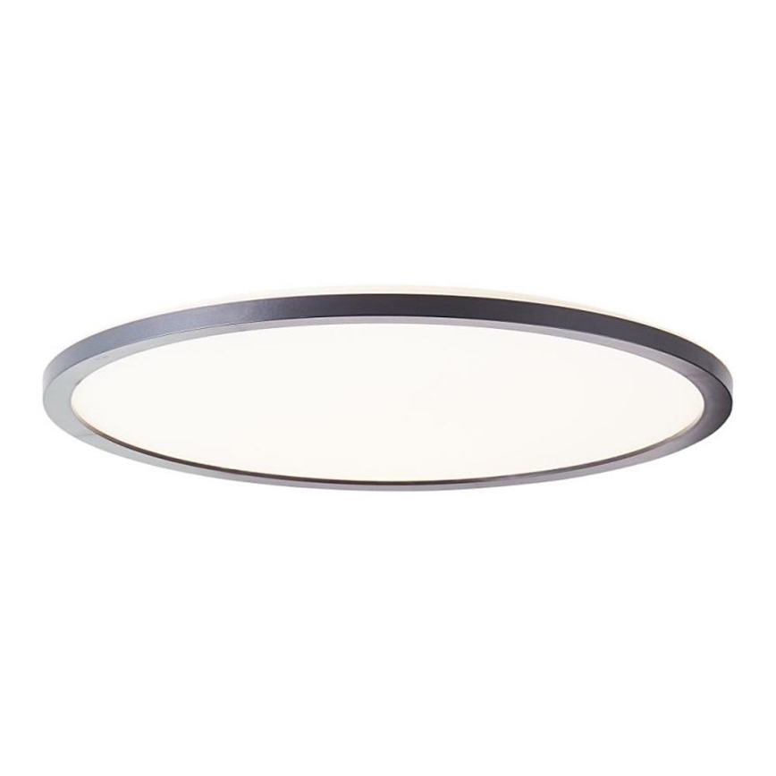 Brilliant - димований LED стельний світильник SORELL LED/24W/230V 3000-6500K діам. 42 см чорний + пульт дистанційного керування