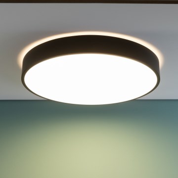 Brilliant - димований LED-стельовий світильник SLIMLINE LED/60W/230V 3000-6500K діаметр 49 см чорний + пульт дистанційного керування