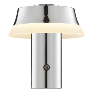Brilliant - LED Диммируемая аккумуляторная сенсорная настольная лампа KINICH LED/2,5W/5V 2700K 2600 mAh глянцевый хром