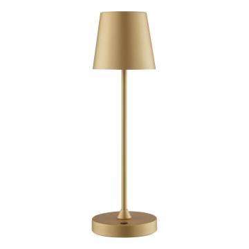 Brilliant - LED Диммируемая аккумуляторная сенсорная уличная настольная лампа ELORA LED/2,5 Вт/5 В 2700K 2600 mAh IP44 золотая