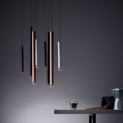 Brilliant - диммируемая LED-люстра на тросе CEMBALO LED/32W/230V матовый хром/черный/коричневый