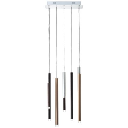 Brilliant - диммируемая LED-люстра на тросе CEMBALO LED/32W/230V матовый хром/черный/коричневый