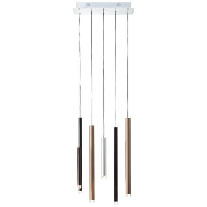 Brilliant - диммируемая LED-люстра на тросе CEMBALO LED/32W/230V матовый хром/черный/коричневый