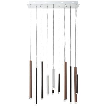 Brilliant - диммируемая подвесная LED-люстра на тросе CEMBALO LED/60W/230V, матовый хром/черный/коричневый