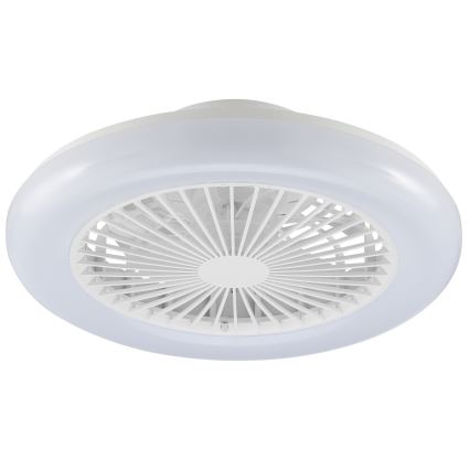 Brilliant - Диммируемый LED потолочный светильник с вентилятором MONTERO LED/20W/230V 2700-6500K, диаметр 42 см, белый + пульт дистанционного управления
