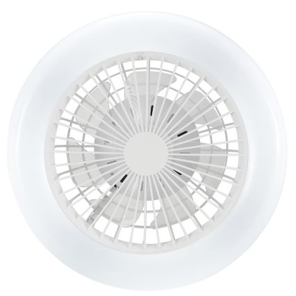 Brilliant - Диммируемый LED потолочный светильник с вентилятором MONTERO LED/20W/230V 2700-6500K, диаметр 42 см, белый + пульт дистанционного управления