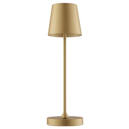 Brilliant - ELORA LED, регульована сенсорна акумуляторна настільна лампа для вулиці LED/2,5W/5V 2700K 2600 mAh IP44, золота