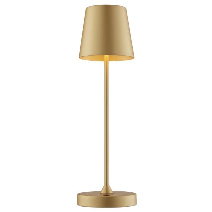 Brilliant - ELORA LED, регульована сенсорна акумуляторна настільна лампа для вулиці LED/2,5W/5V 2700K 2600 mAh IP44, золота