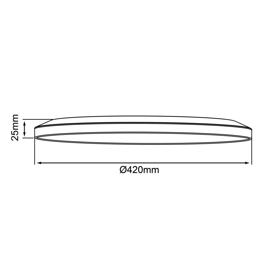 Brilliant - світлодіодний стельовий світильник SORELL LED/24/230V 3000-6500K, діам. 42 см, білий, з регулюванням яскравості + пульт дистанційного керування