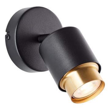 Brilliant - LED настенный точечный светильник COVELO 1xGU10/5W/230V черный/золотой