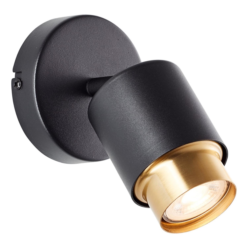Brilliant - LED настенный точечный светильник COVELO 1xGU10/5W/230V черный/золотой