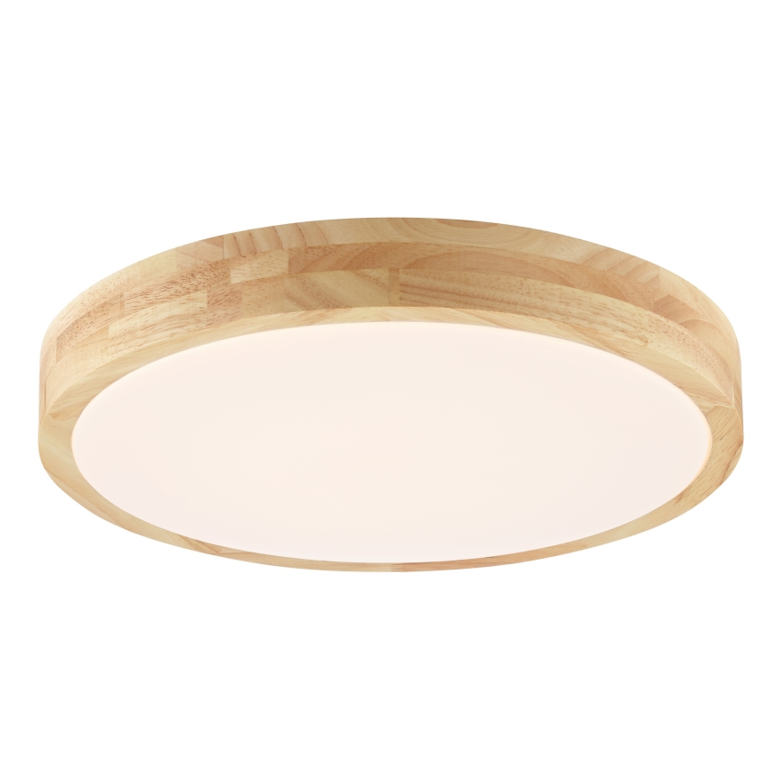 Brilliant - потолочный светильник для ванной MOREEN LED/18 Вт/230 В 2700/4000/6500K диам. 34 см IP44 резиновое дерево