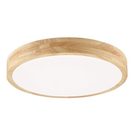 Brilliant - потолочный светильник для ванной MOREEN LED/18 Вт/230 В 2700/4000/6500K диам. 34 см IP44 резиновое дерево