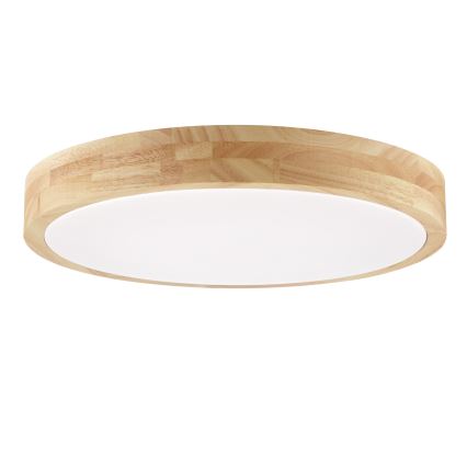 Brilliant - потолочный светильник для ванной MOREEN LED/18 Вт/230 В 2700/4000/6500K диам. 34 см IP44 резиновое дерево