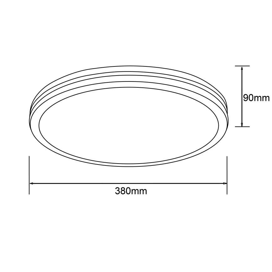 Brilliant - LED потолочный светильник LASKOS LED/22W/230V, диаметр 38 см, gumovník