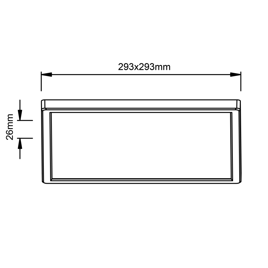 Brilliant - LED потолочный светильник MILTON LED/18W/230V 29,3x29,3 см черный
