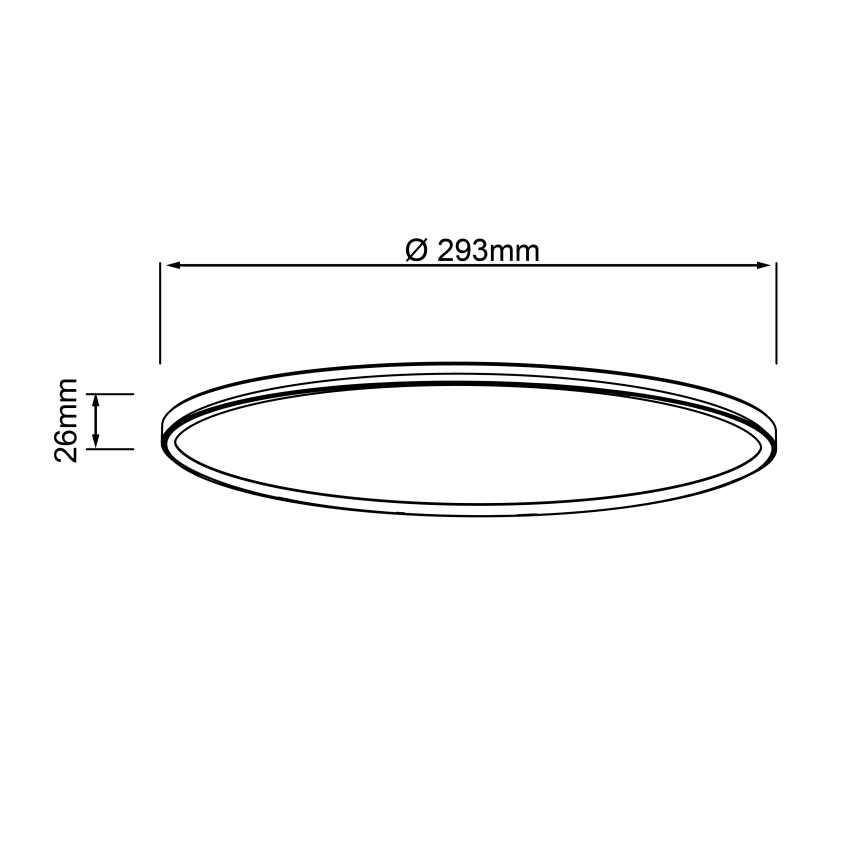 Brilliant - LED-потолочный светильник MILTON LED/18W/230V, диаметр 29,3 см, чёрный