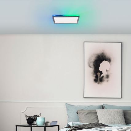 Brilliant - Стельовий RGBW-світильник з регулюванням яскравості SALTERY LED/20W/230V 3000-6500 + пульт дистанційного керування