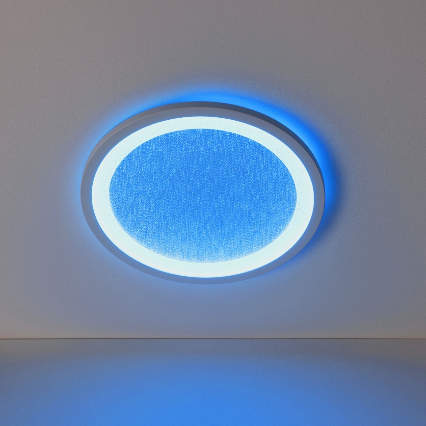 Brilliant - Стельовий RGBW-світильник з регулюванням яскравості TANIDA LED/22W/230V 3000-6500K+ пульт дистанційного керування