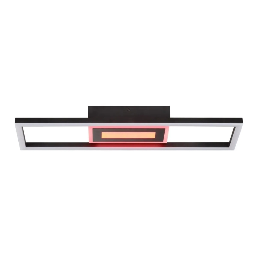 Brilliant - LED RGBW стельовий світильник BESSON із регульованою яскравістю LED/20W/230V 3000-6500K чорний + з пультом дистанційного керування