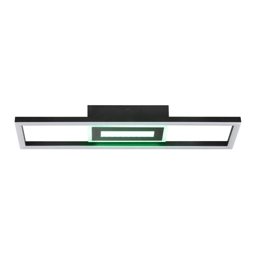Brilliant - LED RGBW стельовий світильник BESSON із регульованою яскравістю LED/20W/230V 3000-6500K чорний + з пультом дистанційного керування