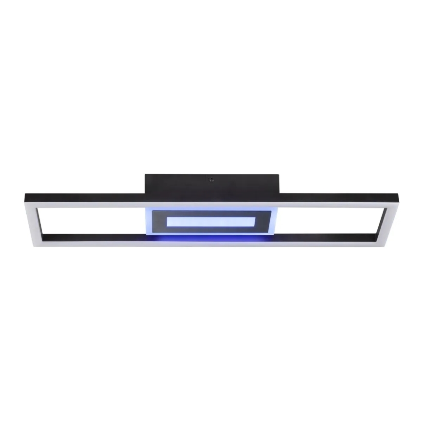 Brilliant - LED RGBW стельовий світильник BESSON із регульованою яскравістю LED/20W/230V 3000-6500K чорний + з пультом дистанційного керування