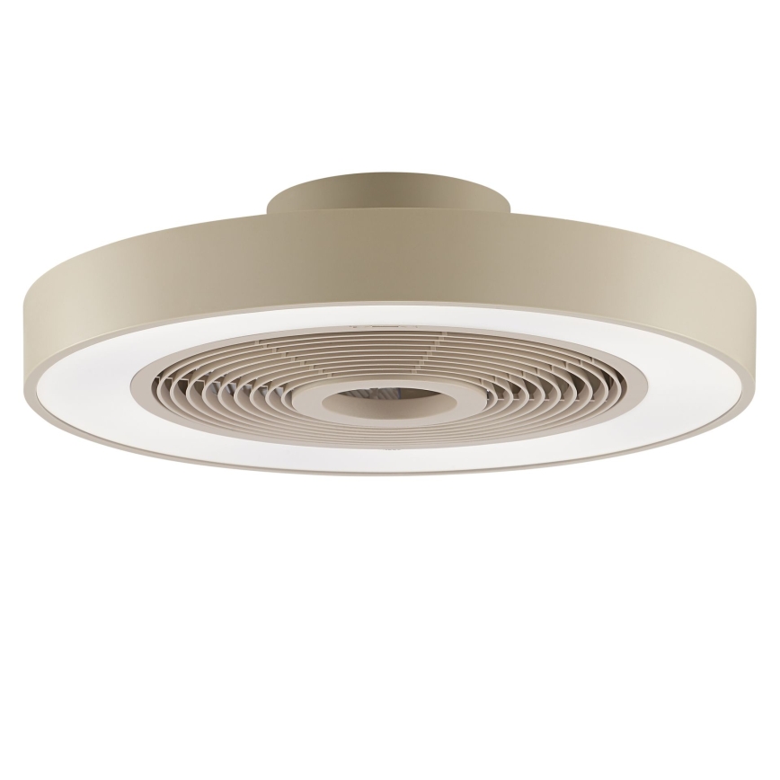 Brilliant - LED RGBW Диммируемый потолочный светильник с вентилятором CATANIA LED/37W/230V 2700-6500K диаметр 48,6 см бежевый + пульт дистанционного управления