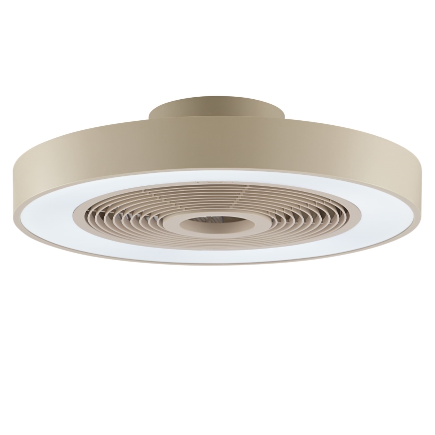 Brilliant - LED RGBW Диммируемый потолочный светильник с вентилятором CATANIA LED/37W/230V 2700-6500K диаметр 48,6 см бежевый + пульт дистанционного управления