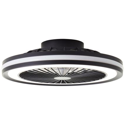Brilliant - LED RGBW диммируемый потолочный светильник с вентилятором PALMERO LED/40W/230V 2700-6500K диаметр 46,6 cm бежевый + пульт дистанционного управления