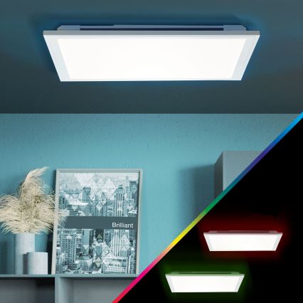 Brilliant - Стельовий RGBW-світильник з регулюванням яскравості ALLIE LED/24W/230V 2700-6500K + пульт дистанційного керування