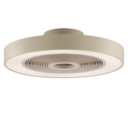 Brilliant - LED RGBW димований стельовий світильник з вентилятором CATANIA LED/37W/230V 2700-6500K діаметром 48,6 cm бежевий + пульт дистанційного керування