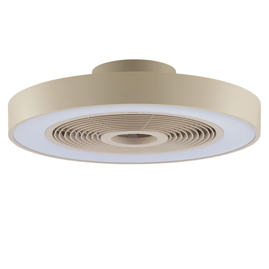 Brilliant - LED RGBW димований стельовий світильник з вентилятором CATANIA LED/37W/230V 2700-6500K діаметром 48,6 cm бежевий + пульт дистанційного керування