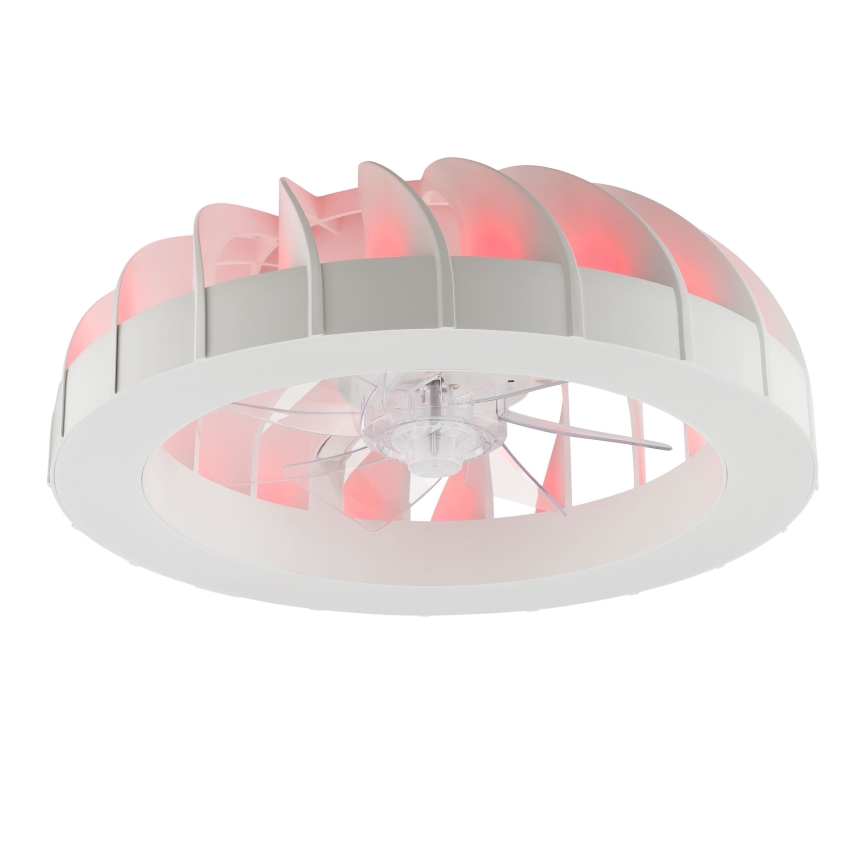Brilliant - Світлодіодний RGBW регульований стельовий вентилятор зі світлом FANORA LED/30W/230V 2700-6500K діаметр 46 см білий + дистанційне керування