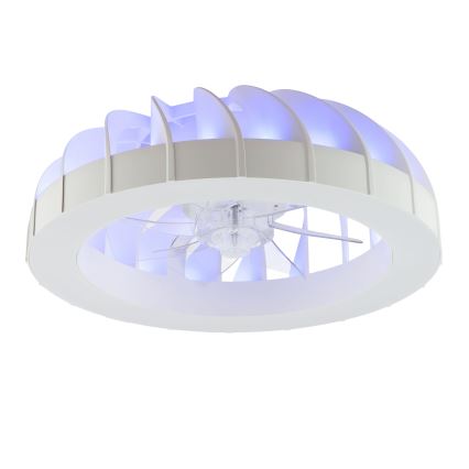 Brilliant - Світлодіодний RGBW регульований стельовий вентилятор зі світлом FANORA LED/30W/230V 2700-6500K діаметр 46 см білий + дистанційне керування