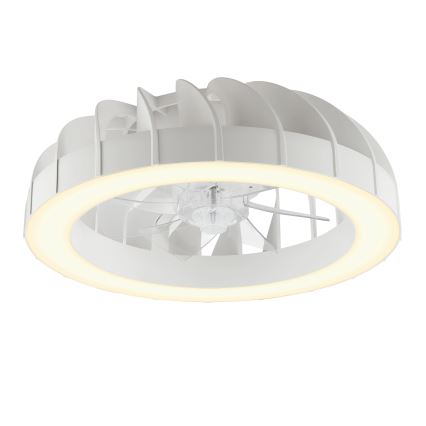 Brilliant - Світлодіодний RGBW регульований стельовий вентилятор зі світлом FANORA LED/30W/230V 2700-6500K діаметр 46 см білий + дистанційне керування