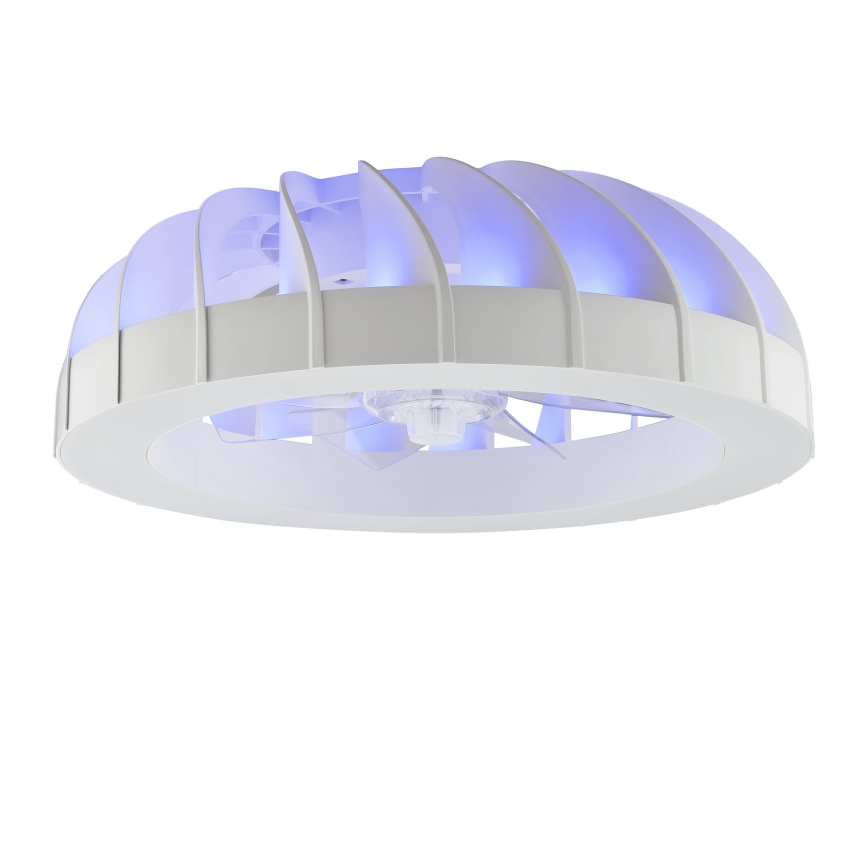 Brilliant - Світлодіодний RGBW регульований стельовий вентилятор зі світлом FANORA LED/30W/230V 2700-6500K діаметр 46 см білий + дистанційне керування