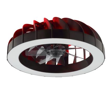 Brilliant - Світлодіодний RGBW регульований стельовий вентилятор зі світлом FANORA LED/30W/230V 2700-6500K діаметром 46 см чорний + дистанційне керування
