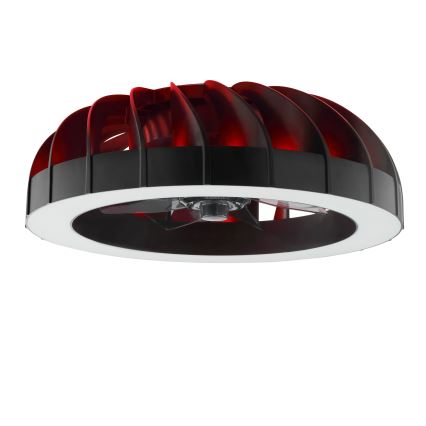 Brilliant - Світлодіодний RGBW регульований стельовий вентилятор зі світлом FANORA LED/30W/230V 2700-6500K діаметром 46 см чорний + дистанційне керування