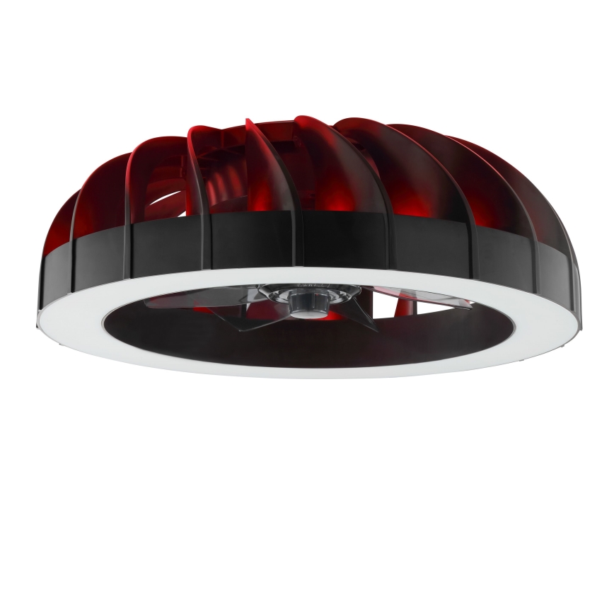 Brilliant - Світлодіодний RGBW регульований стельовий вентилятор зі світлом FANORA LED/30W/230V 2700-6500K діаметром 46 см чорний + дистанційне керування