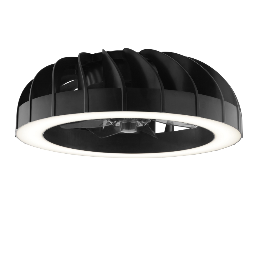 Brilliant - Світлодіодний RGBW регульований стельовий вентилятор зі світлом FANORA LED/30W/230V 2700-6500K діаметром 46 см чорний + дистанційне керування