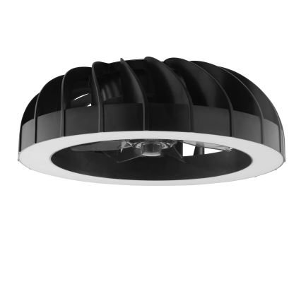 Brilliant - Світлодіодний RGBW регульований стельовий вентилятор зі світлом FANORA LED/30W/230V 2700-6500K діаметром 46 см чорний + дистанційне керування
