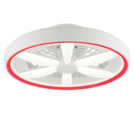 Brilliant - LED RGBW Стельовий вентилятор з регулюванням яскравості зі світлом GAIANO LED/48W/230V 2700-6500K білий + пульт дистанційного керування