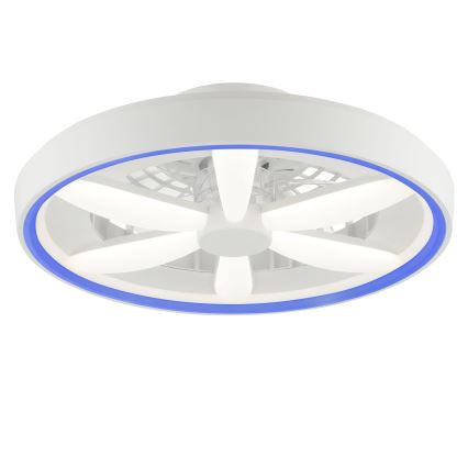 Brilliant - LED RGBW Стельовий вентилятор з регулюванням яскравості зі світлом GAIANO LED/48W/230V 2700-6500K білий + пульт дистанційного керування