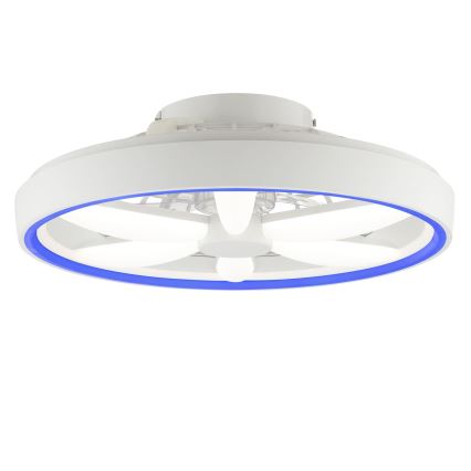 Brilliant - LED RGBW Стельовий вентилятор з регулюванням яскравості зі світлом GAIANO LED/48W/230V 2700-6500K білий + пульт дистанційного керування