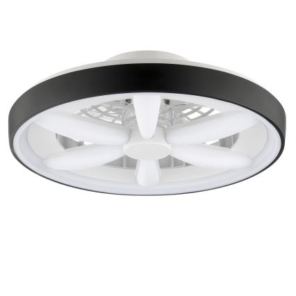 Brilliant - LED RGBW Стельовий вентилятор з регулюванням яскравості зі світлом GAIANO LED/48W/230V 2700-6500K чорний + пульт дистанційного керування