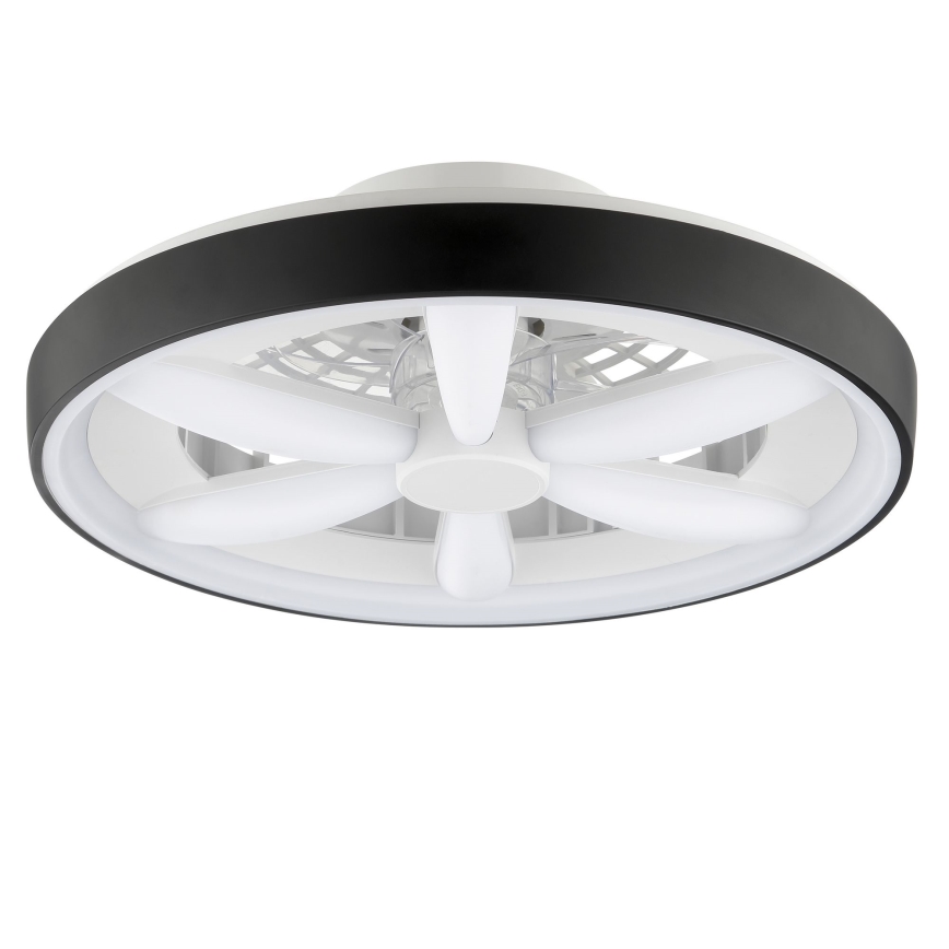 Brilliant - LED RGBW Стельовий вентилятор з регулюванням яскравості зі світлом GAIANO LED/48W/230V 2700-6500K чорний + пульт дистанційного керування